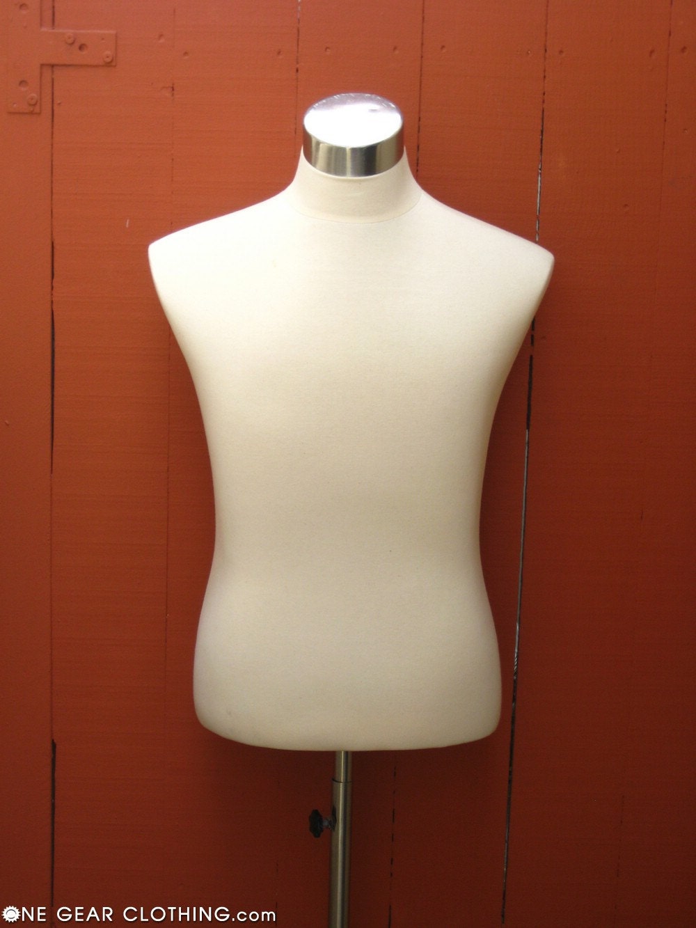 Male Man Dressform Dress Form Mannequin Bust by onegearclothing