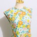 Vintage 70s Mod Floral Print Shift Dress, Light Blue, Orange, Yellow, Medium