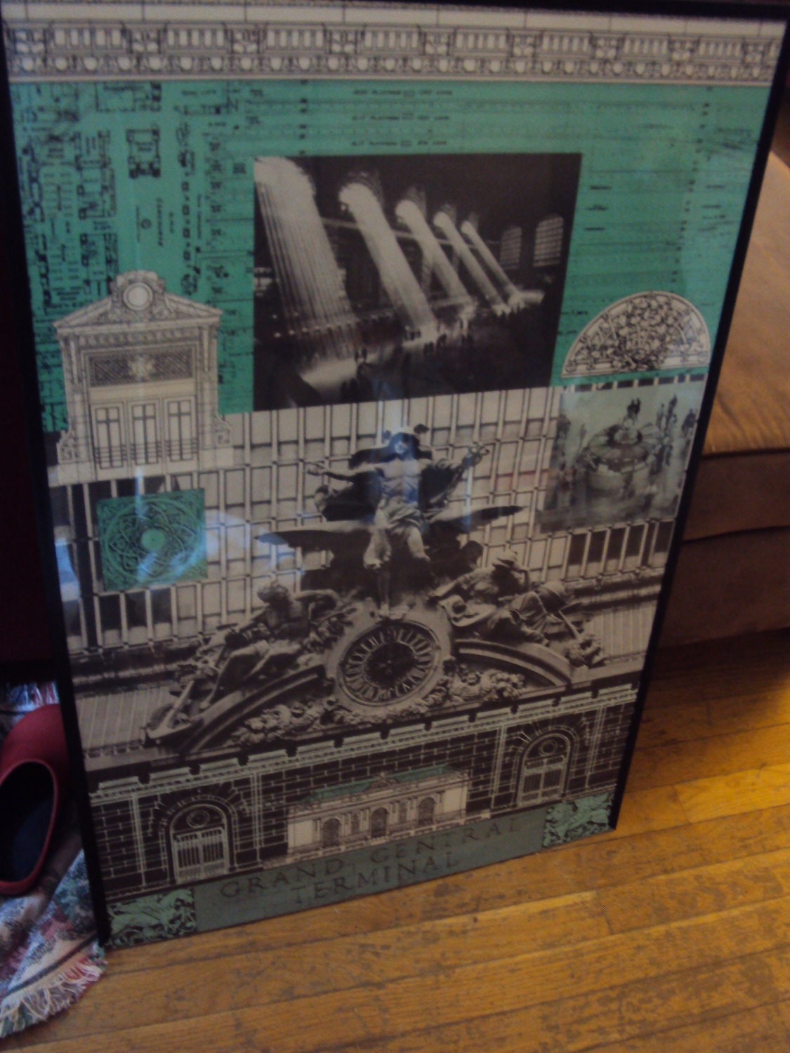 VINTAGE New York Grand Central Terminal Poster 24" x 36" Never Used  1980 In Honor of the 100th Anniversary