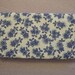 Fabric Checkbook Cover - Blue Flowered