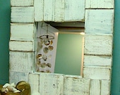 Mirror Beach House Weathered Wood Mirror