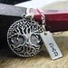 sturdy tree with dad tag sterling silver necklace fathers day