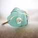SALE Sea Glass Ring, Blue Sea Glass Ring, Sea Glass Jewelry