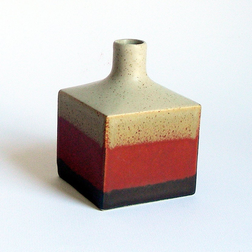 Square Ceramic Vase