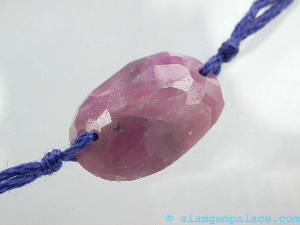 SAPPHIRE FoCal BEADs. Natural. LARGE. Micro Faceted. Honeycomb Rose Cut. 1 pc. 14.84 cts. 19x12mm (RU251)