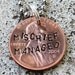 Harry Potter Penny - Mischief Managed - Hand Stamped Penny (choice of keychain, necklace or cell charm) -Made to Order-