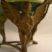 Human Fetal Skeleton in Glass Womb on Vintage Metal Stand