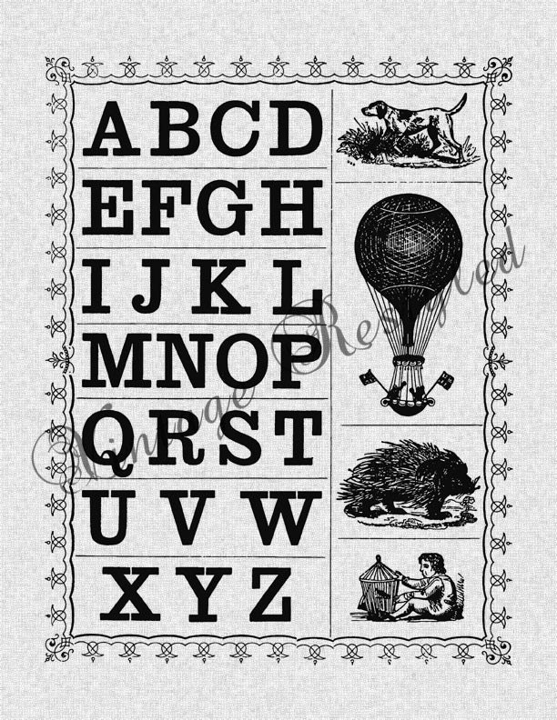Vintage Victorian Sampler Digital Download for Iron On Image Transfer for Burlap, Tote Bags, Tea Towels, Pillows 266