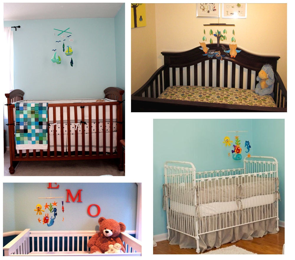 Baby Crib Mobile - Baby Mobile - Mobile - Crib mobiles - Felt Mobile - Nursery mobile - " Good Night Owls" design