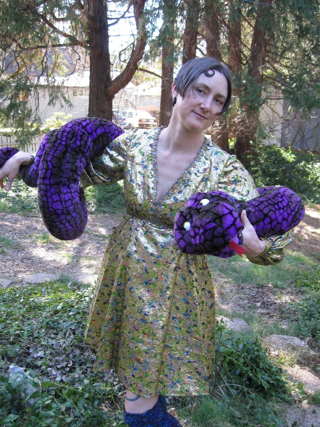 Vintage 60s Gold Rush Dress