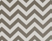Baby/ Toddler Nursing Pillow Cover White and Storm Gray Chevron Zig Zag Fits Boppy