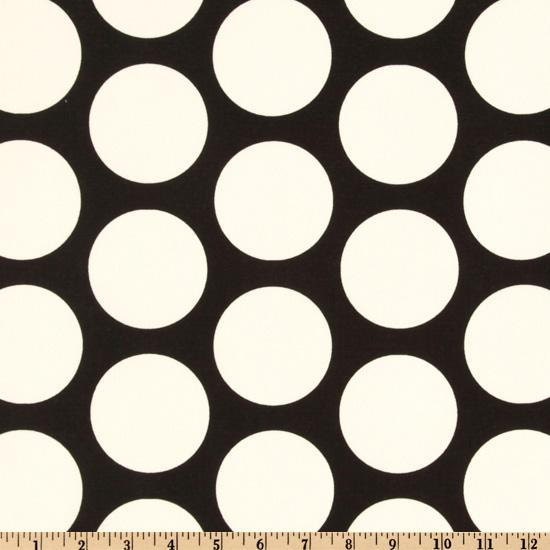Baby Changing Pad Cover for Contour Changing Pad Black with Large White Polka Dots