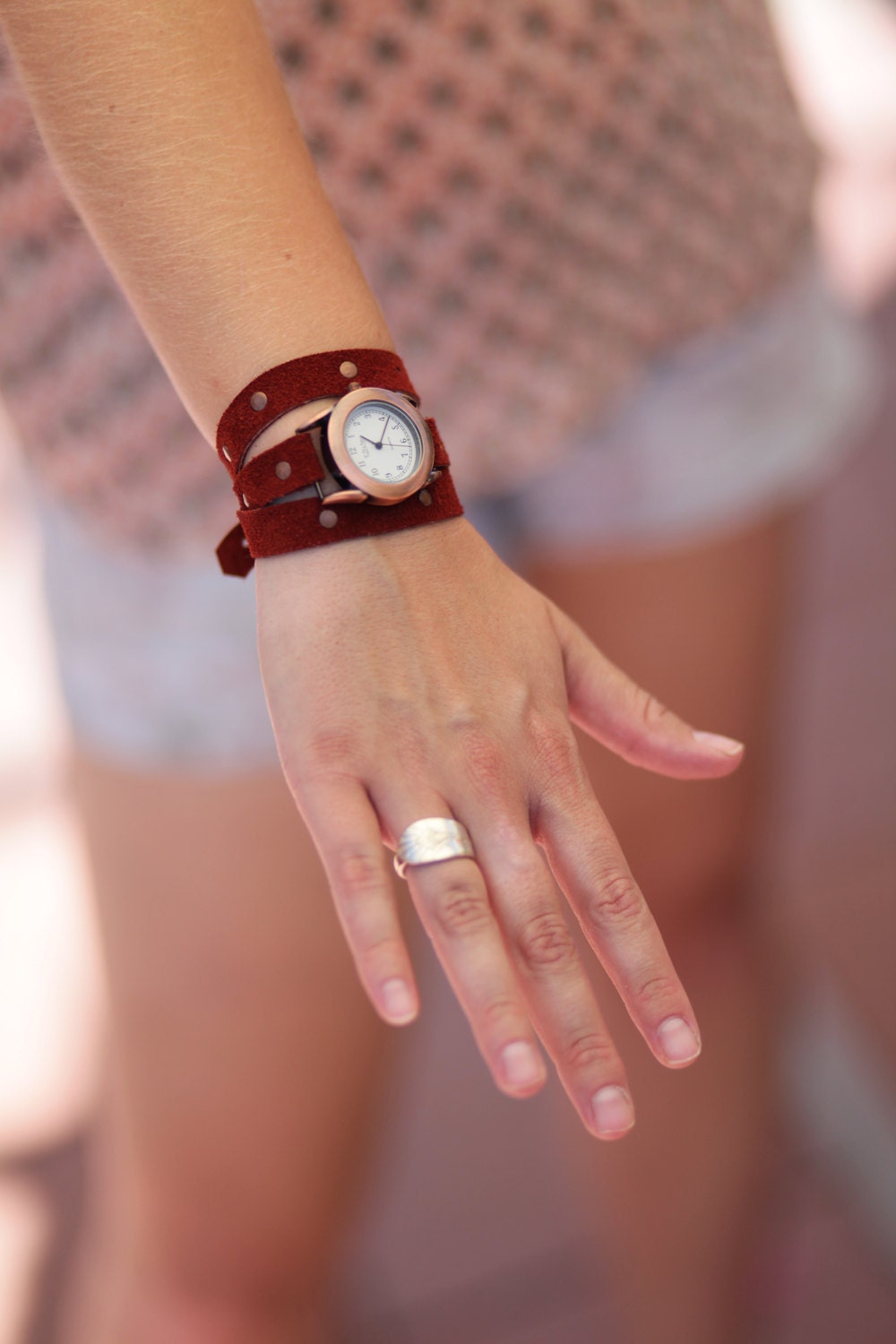 Copper Wrap Around Watch