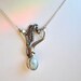 Larimar seahorse pendant