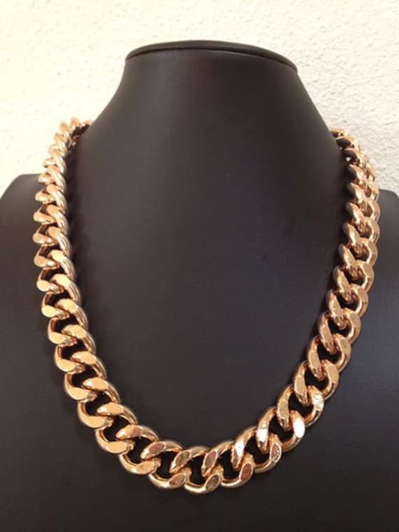Freedom, Large Chunky Champagne Gold Chain