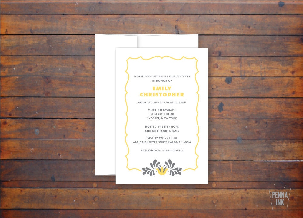 Eco Friendly PA Dutch Shower Invite