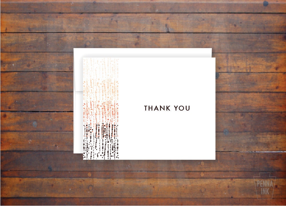 Champagne Bubbles Eco Friendly Thank You Note