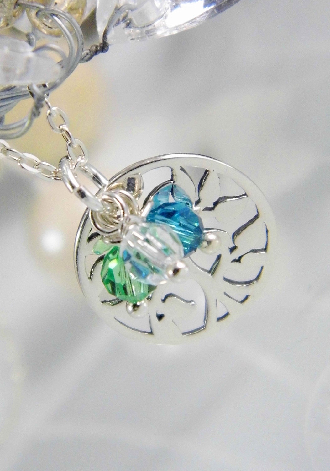 Mothers Birthstone Necklace