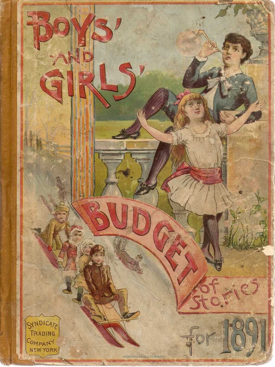 Antique Children's BOOK Boys and Girls Budget of by oldandwise