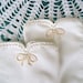 RESERVED for EVA Vintage 60's Dress Gloves Soft White with Seed Pearl Trim Small