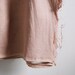 100% pure linen fabric plain colour dusty peach pink washed by the yard for sewing