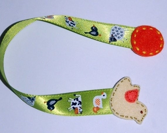 Wool Felt Bookmark - Bird - by Neskatoo