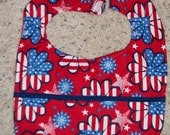 Stars and Stripes Flower Bib