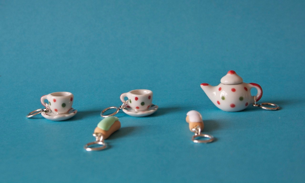 Stitchmarkers - Tea For Two - Dots - Stitch Markers
