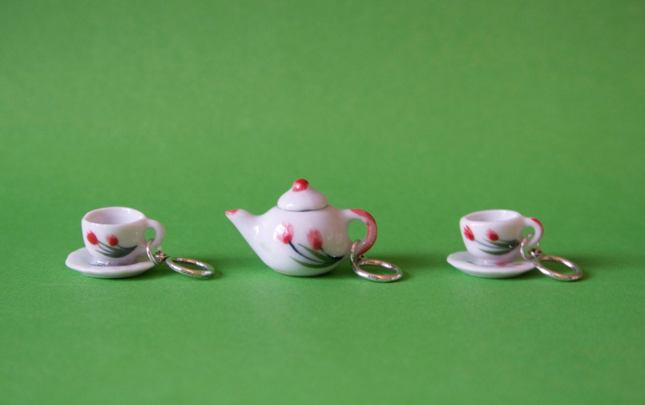 Stitchmarkers - Tea Set - Tulips - Stitch Markers