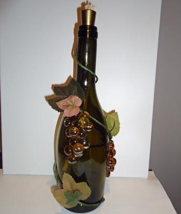 Upcycled Wine Bottle-Oil Lamp