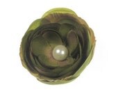 Magnetic Avocado Green Ranunculus Flower Shoe Magnets