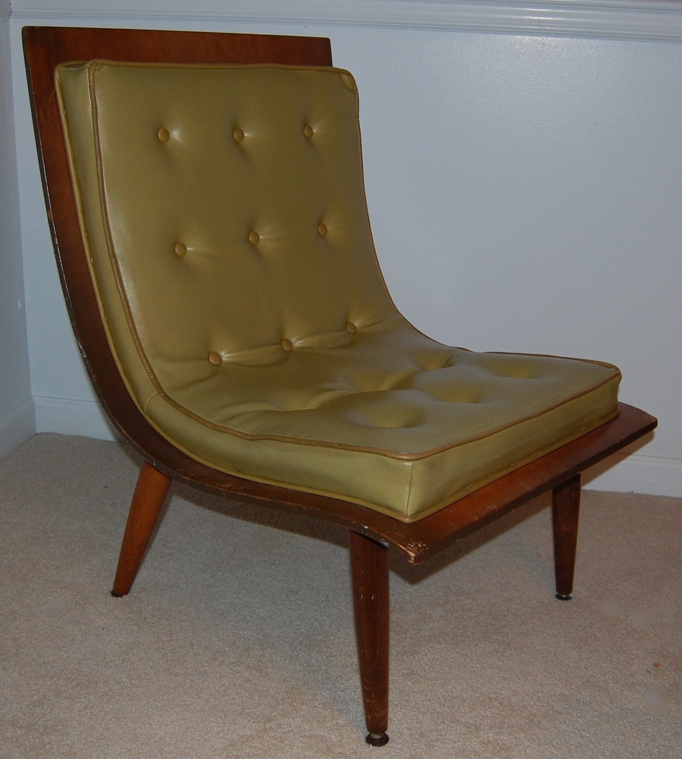 1958 Carter Brothers Scoop Chair Mid Century by retromodstore