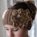 PDF PATTERN.  crochet headband earwarmer