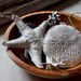Sea Star & Sand Dollar - Set of 2 Hand stitched soft sculpture ornaments
