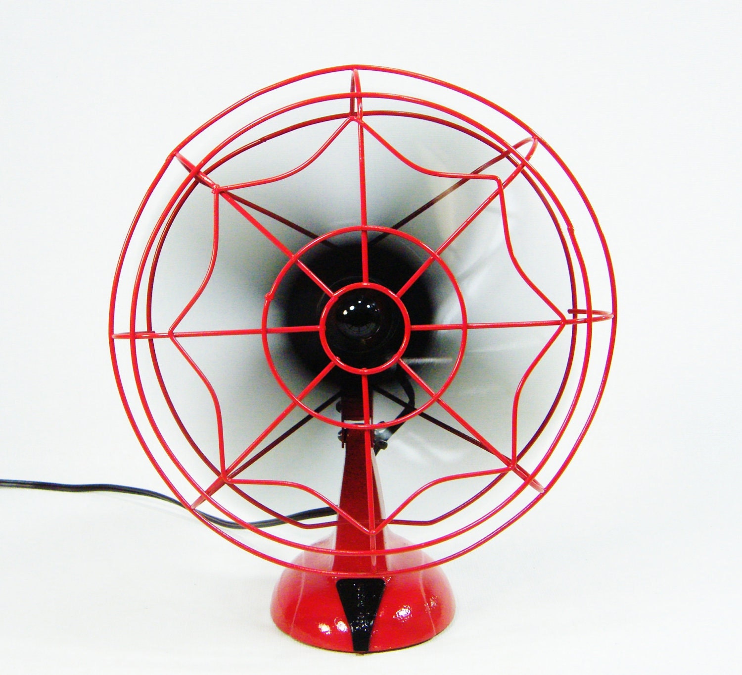 Vintage Electric Fan Red & Black