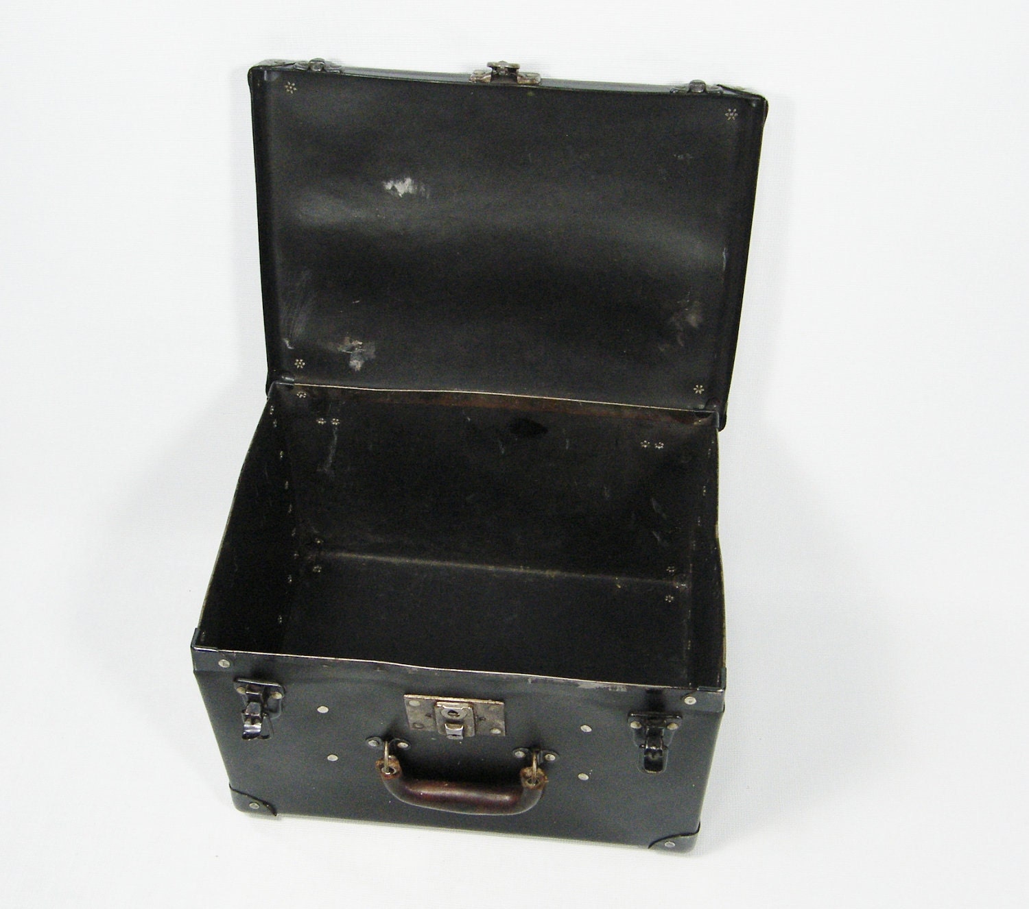 Vintage Riveted Industrial Tote Box