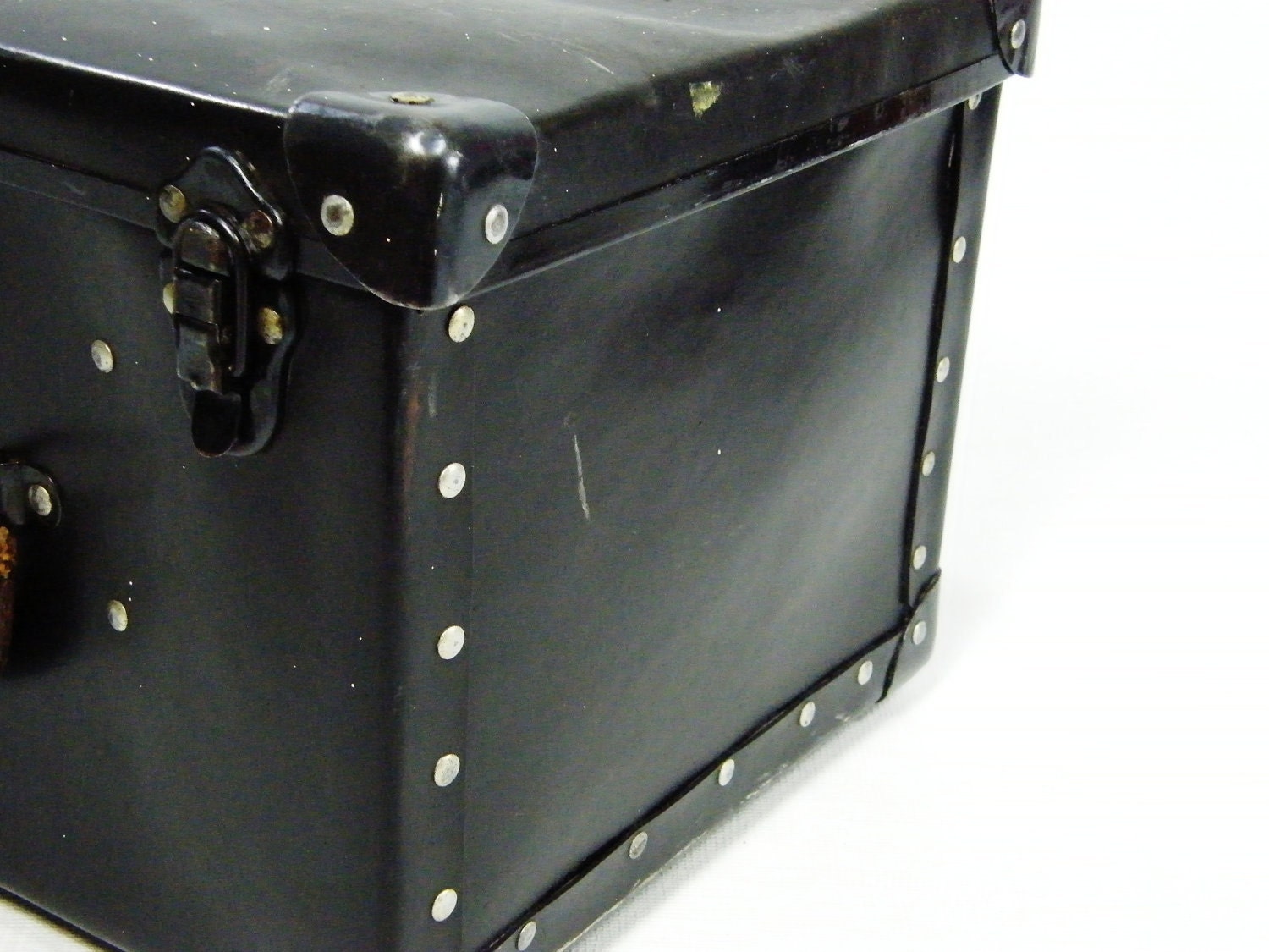 Vintage Riveted Industrial Tote Box