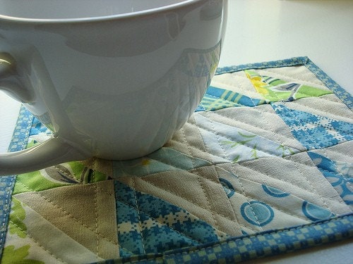 Fancy Quilted Mug Rug