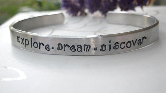 Explore Dream Discover-Mark Twain. Wear Your Inspiration. Makes a great gift.