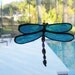 Blue Dragonfly Suncatcher Stained Glass