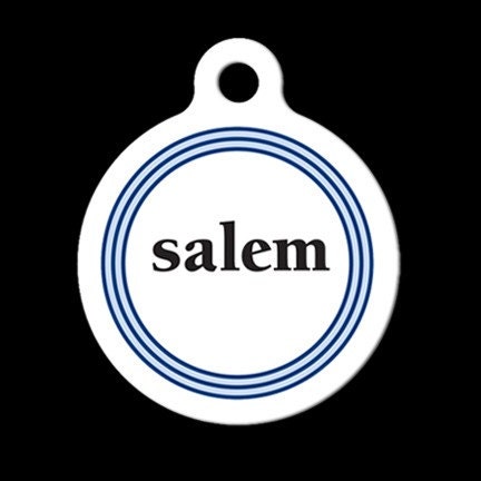 Custom Pet ID Tag - Salem Custom Name and Color - Pet Tag - Dog Tag - Cat Tag - Child Id Tag