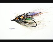 FLY FISHING Watercolor Print By Dean Crouser