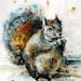 SQUIRREL Watercolor Print by Dean Crouser
