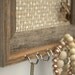 Dirty Blonde Polka Dot Barnwood Jewelry Holder - Tan and White 8 x 10