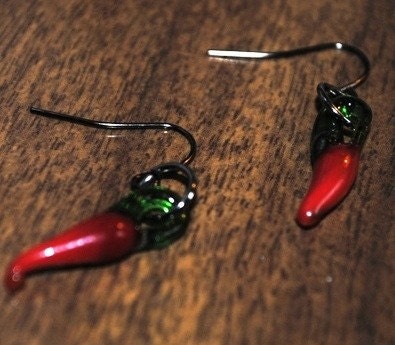 RED HOT CHILI Peppers Dangly Earrings