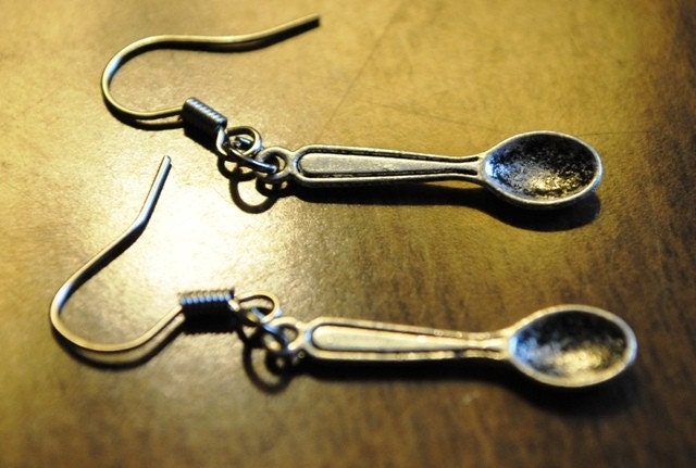 Spoon Spoonie Earrings in Silver
