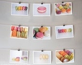 Macarons - Set of 9 - 5x7, French macarons, macaroons -  Original Fine Art Food Photography