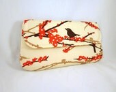 Red and Brown Bird Clutch by waterpath