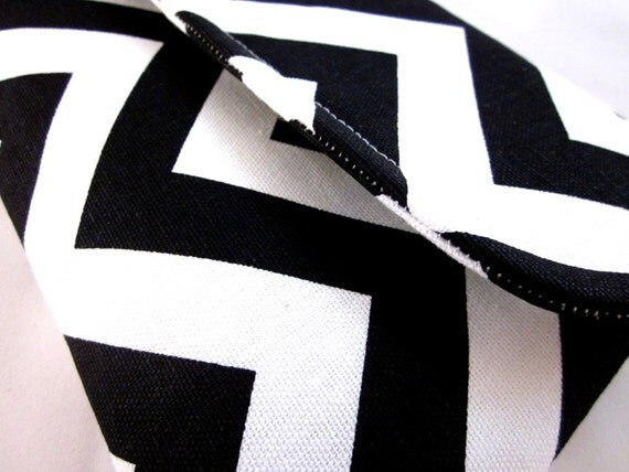 Black and White Chevron Clutch by waterpath