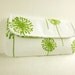 Green White Dandelion Clutch by waterpath